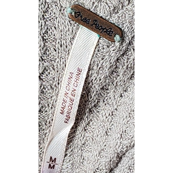 Free People Copenhagen Thermal Top Size Medium Double V- Neck OB995549 - Picture 9 of 10